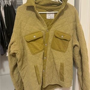 Urban Outfitters Olive Quilted Jacket